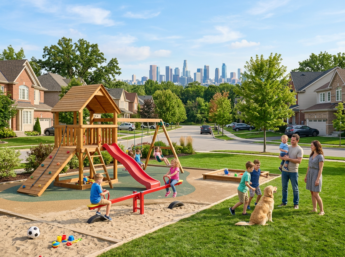Suburban Family Life Insurance Protection Environment